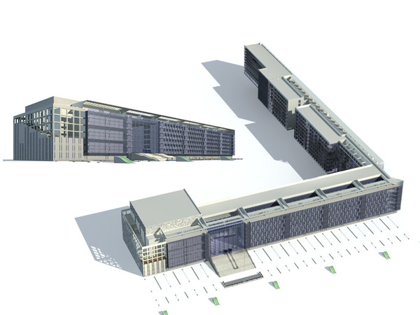 realistic skyscraper max - Multi Public Building 0087... by papandenis